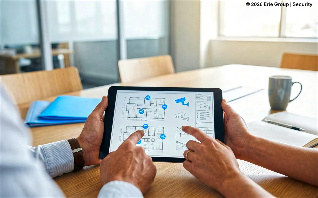 Sicherheitsberatung und Planungsgespräch vor Ort