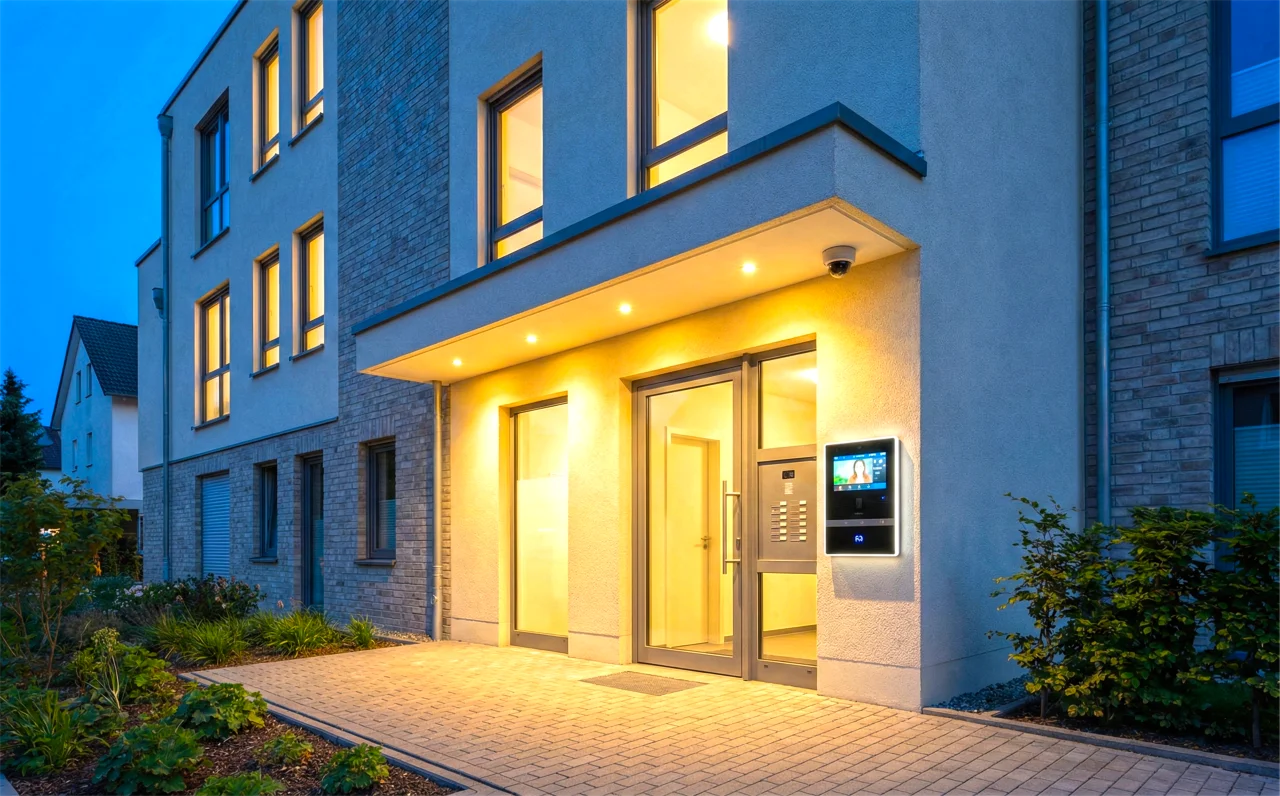 Sicherheitslösung für Mehrfamilienhäuser – Zutrittskontrolle und Video-Sprechanlage